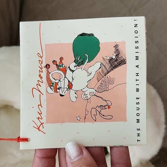 Vintage 1988 Crowleys Kris Mouse Wit A Mission plush stuffed animal commonwealth - Picture 4 of 9